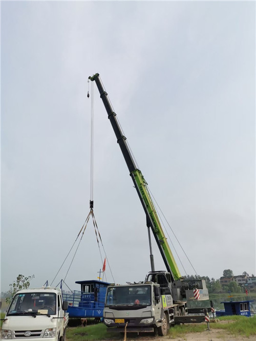 邗江区桥梁建设吊装案例